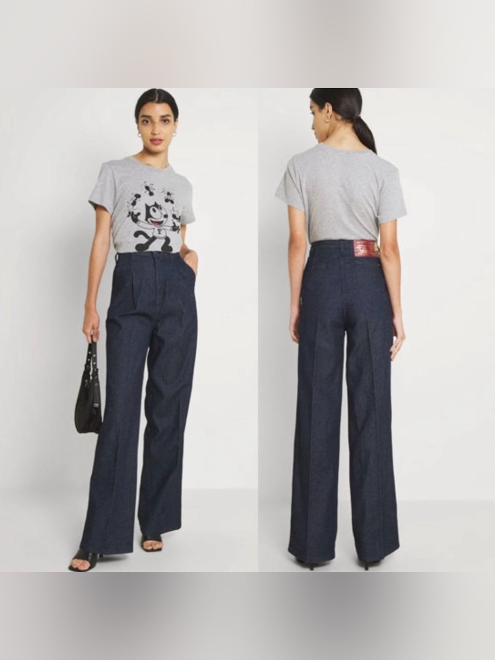 Levi's Premium x Felix the Cat Pleated High Loose Denim Jeans